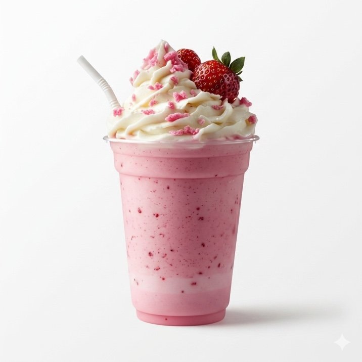 Strawberry Milkshake (24oz)